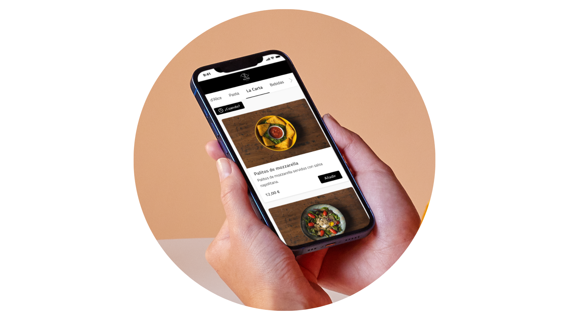 Menú con Código QR