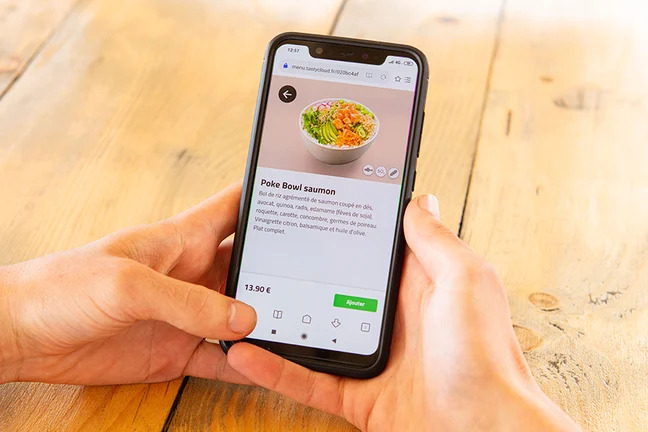 Menú dinámico con Código QR de TastyCloud
